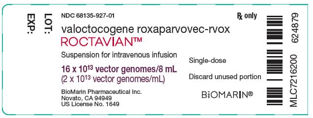 ROCTAVIAN 2 x 10^13 genomów wektora/ml Roztwór do infuzji (Valoctocogenum roxaparvovecum) — reference image