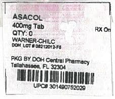 ASACOL 1 G SUPOSITORIOS 1 g SUPOSITORIO (MESALAZINA) — reference image
