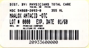 MAALOX (ALLUMINIO IDROSSIDO, MAGNESIO IDROSSIDO, DIMETICONE) — reference image