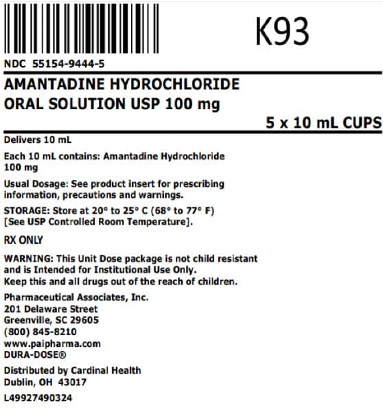 Amantadine HCl Renata 100 mg harde capsules Capsule, hard (AMANTADINEHYDROCHLORIDE) — reference image