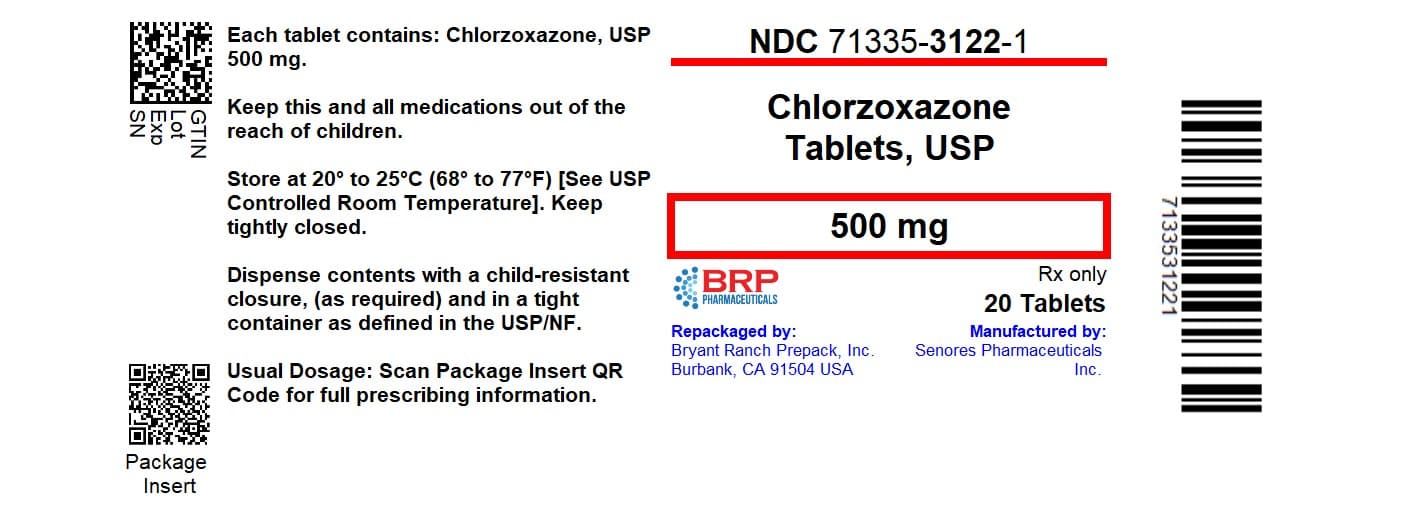 Myoxazon таблетка (Chlorzoxazone) — reference image