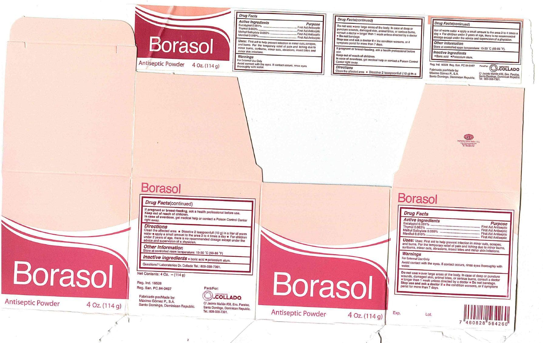 Borasol 30 mg/g Roztwór na skórę (Acidum boricum) — reference image