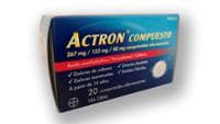 ACTRON COMPUESTO 267 MG/133 MG/40 MG COMPRIMIDOS EFERVESCENTES (ACTRON COMPUESTO) — reference image