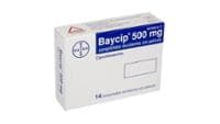 BAYCIP 500 mg COMPRIMIDOS RECUBIERTOS CON PELICULA (BAYCIP) — reference image