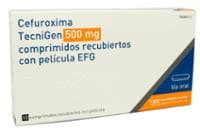 CEFUROXIMA TECNIGEN 500 MG COMPRIMIDOS RECUBIERTOS CON PELICULA EFG (CEFUROXIMA TECNIGEN) — reference image