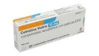 CETIRIZINA VIATRIS 10 MG COMPRIMIDOS RECUBIERTOS CON PELICULA EFG (CETIRIZINA VIATRIS) — reference image