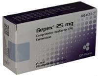 GEPEX 25 mg COMPRIMIDOS RECUBIERTOS EFG (GEPEX) — reference image