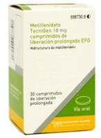 METILFENIDATO TECNIGEN 18 MG COMPRIMIDOS DE LIBERACION PROLONGADA EFG (METILFENIDATO TECNIGEN) — reference image