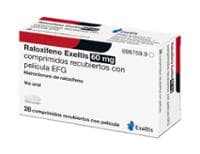 RALOXIFENO EXELTIS 60 MG COMPRIMIDOS RECUBIERTOS CON PELÍCULA EFG (RALOXIFENO EXELTIS) — reference image