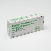 RHODOGIL 750.000 U.I./125 mg COMPRIMIDOS RECUBIERTOS CON PELICULA by Laboratorios Farmaceuticos Rovi S.A. — reference image