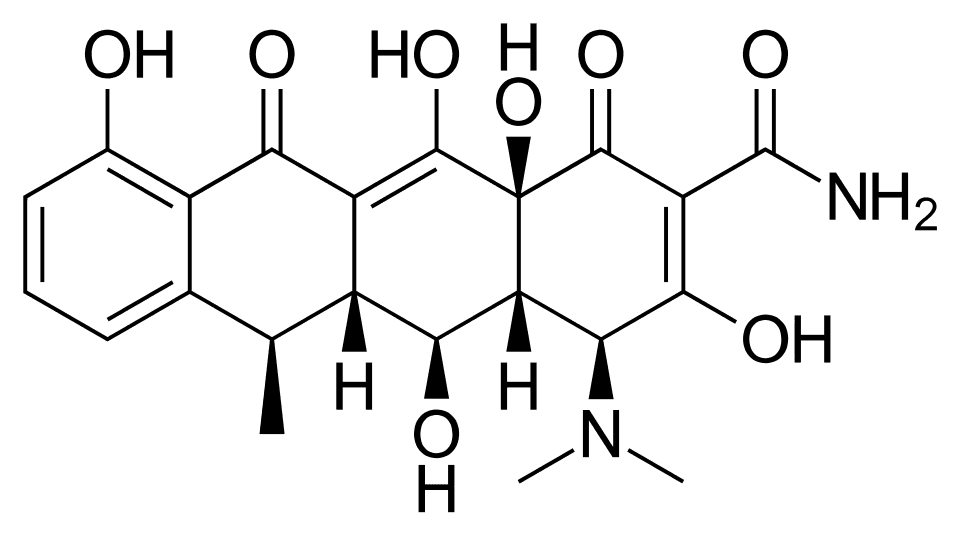 Доксициклина гидрохлорид
                                 (Doxycycline hydrochloride) (doxycycline) — reference image